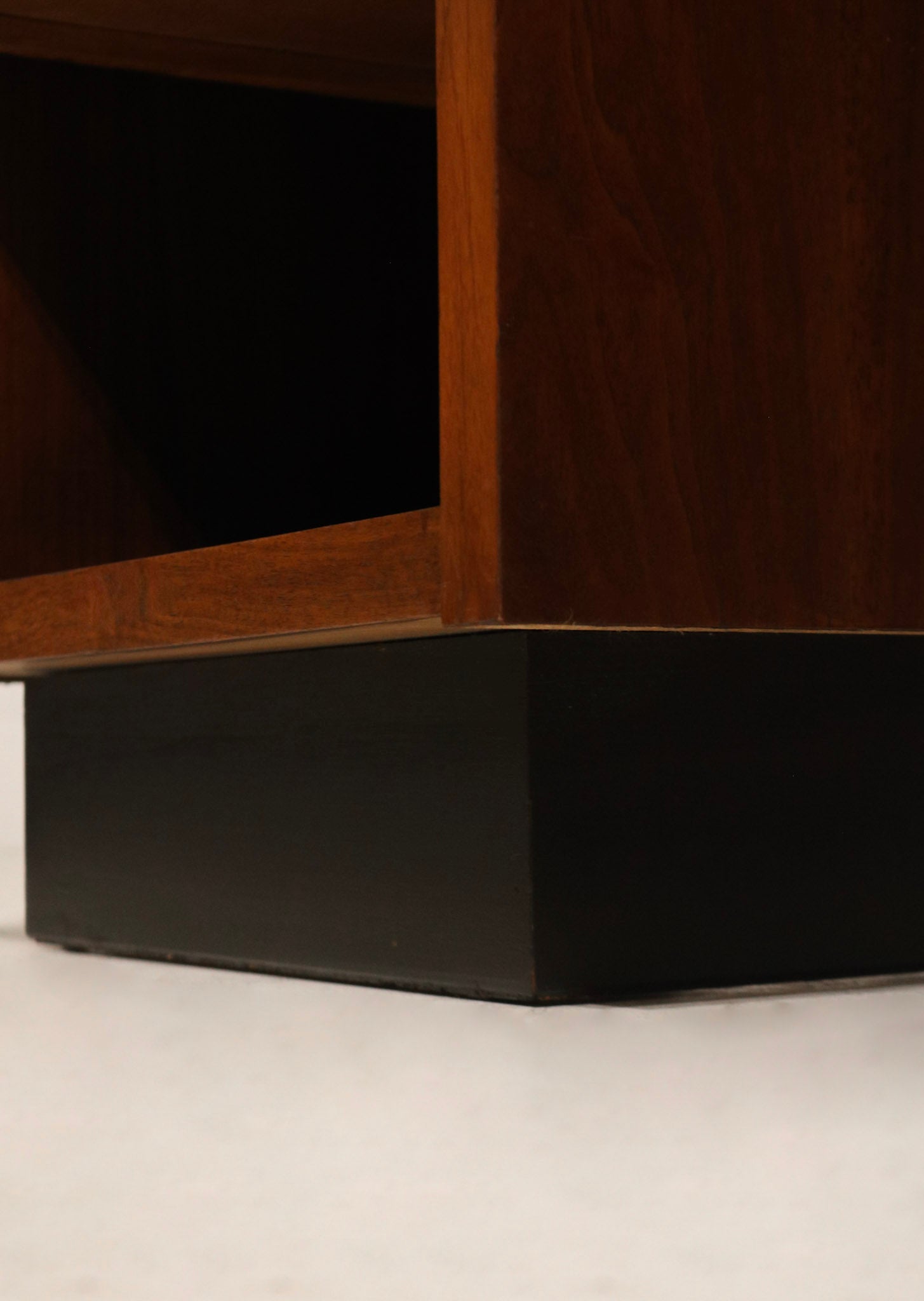 Drawer detail: functioning walnut-front drawers with visible joinery, wooden runners and original hardware in close focus