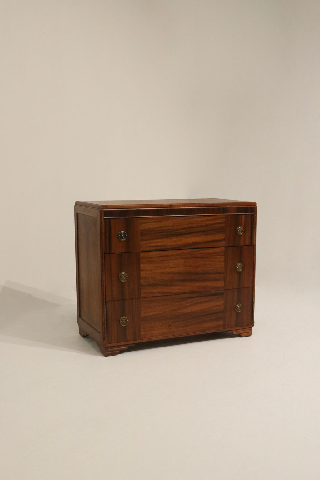 Vintage walnut wood furniture piece