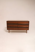 Interior of drawer showing clean wood craftsmanship and smooth glide function