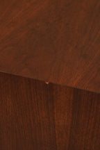 Lighting test shot showing walnut color under natural light emphasizing patina