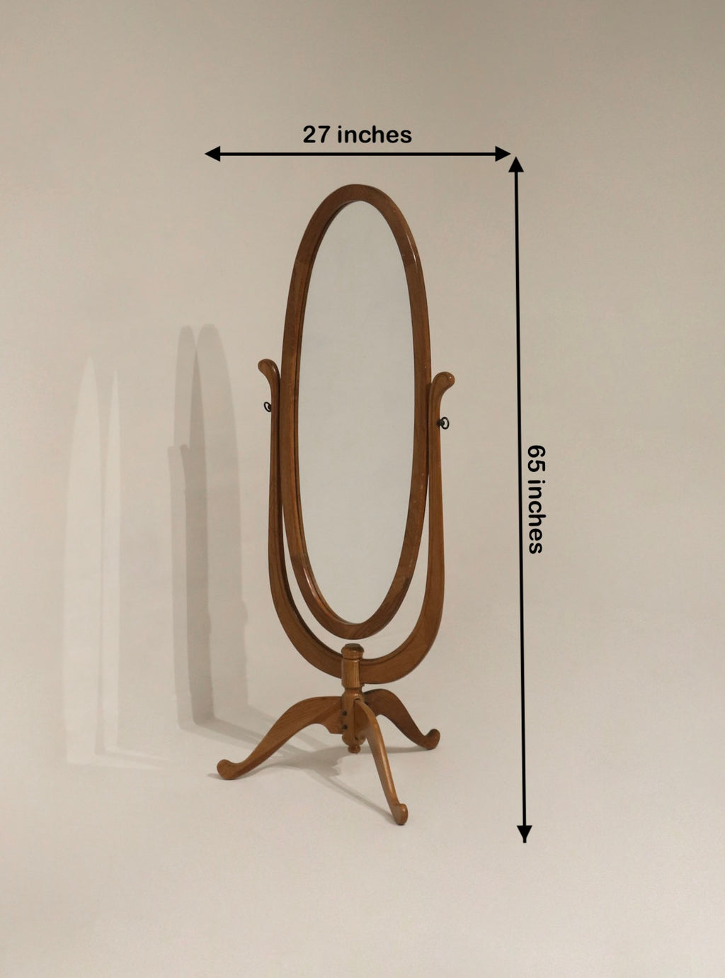Close-up of oak wood frame details