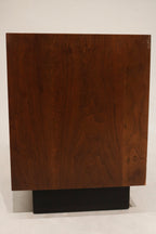 Pair arrangement: two walnut nightstands side-by-side showing matching grain, consistent finish and balanced proportions