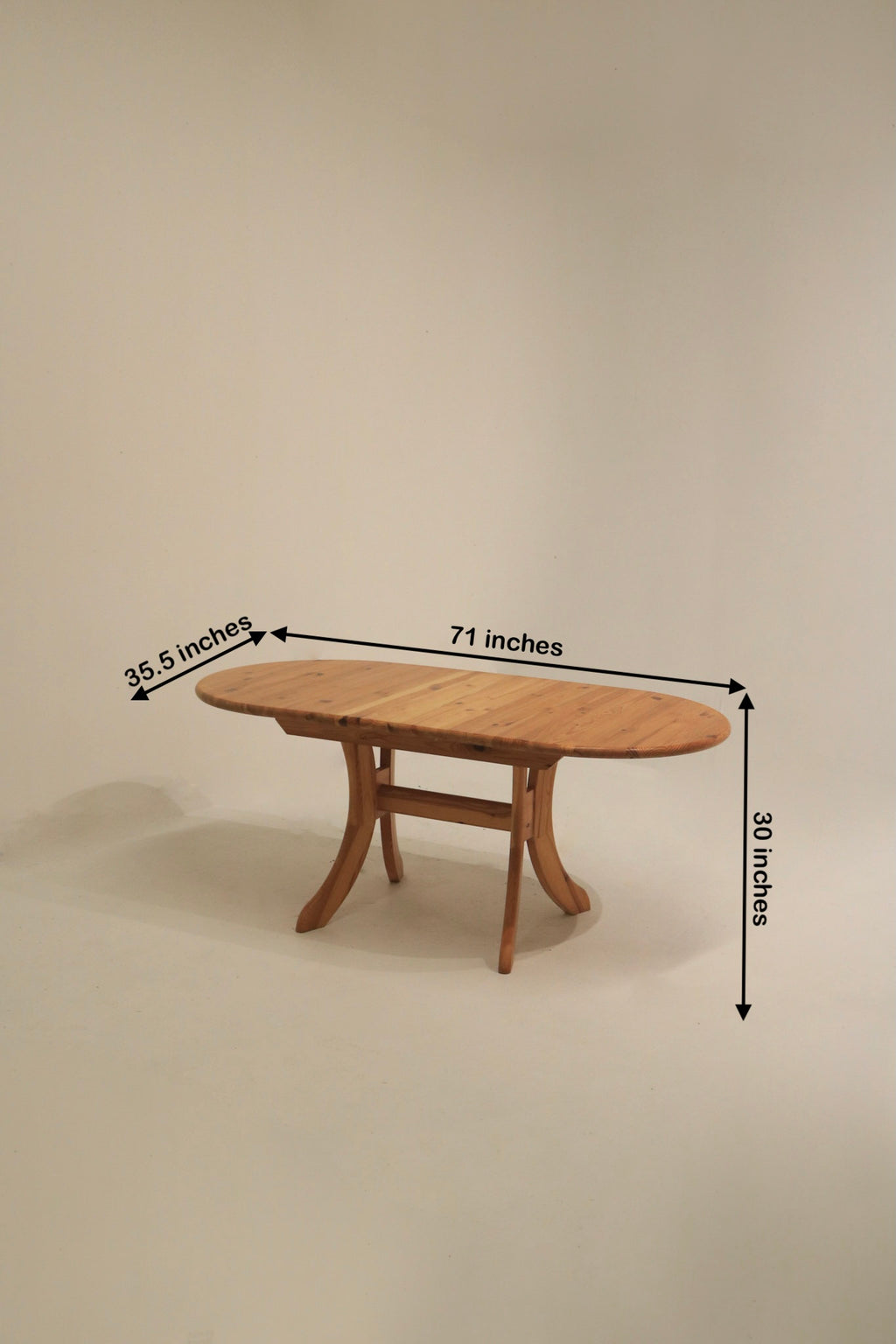 Swedish pine vintage furniture with minor scratches