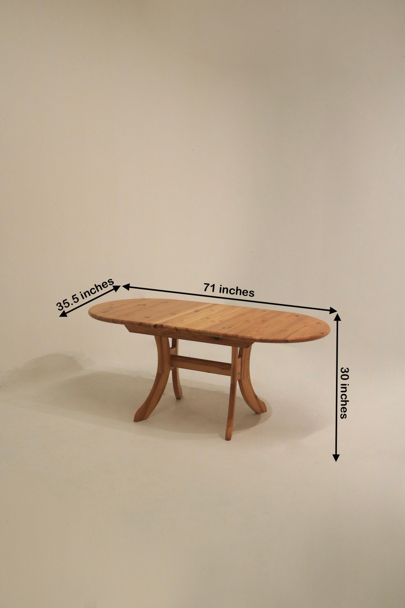 Swedish pine vintage furniture with minor scratches