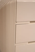 Back view of the dresser showcasing structure and sturdy wooden frame