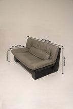 Stylish leather couch designed by Nicoletti Salott