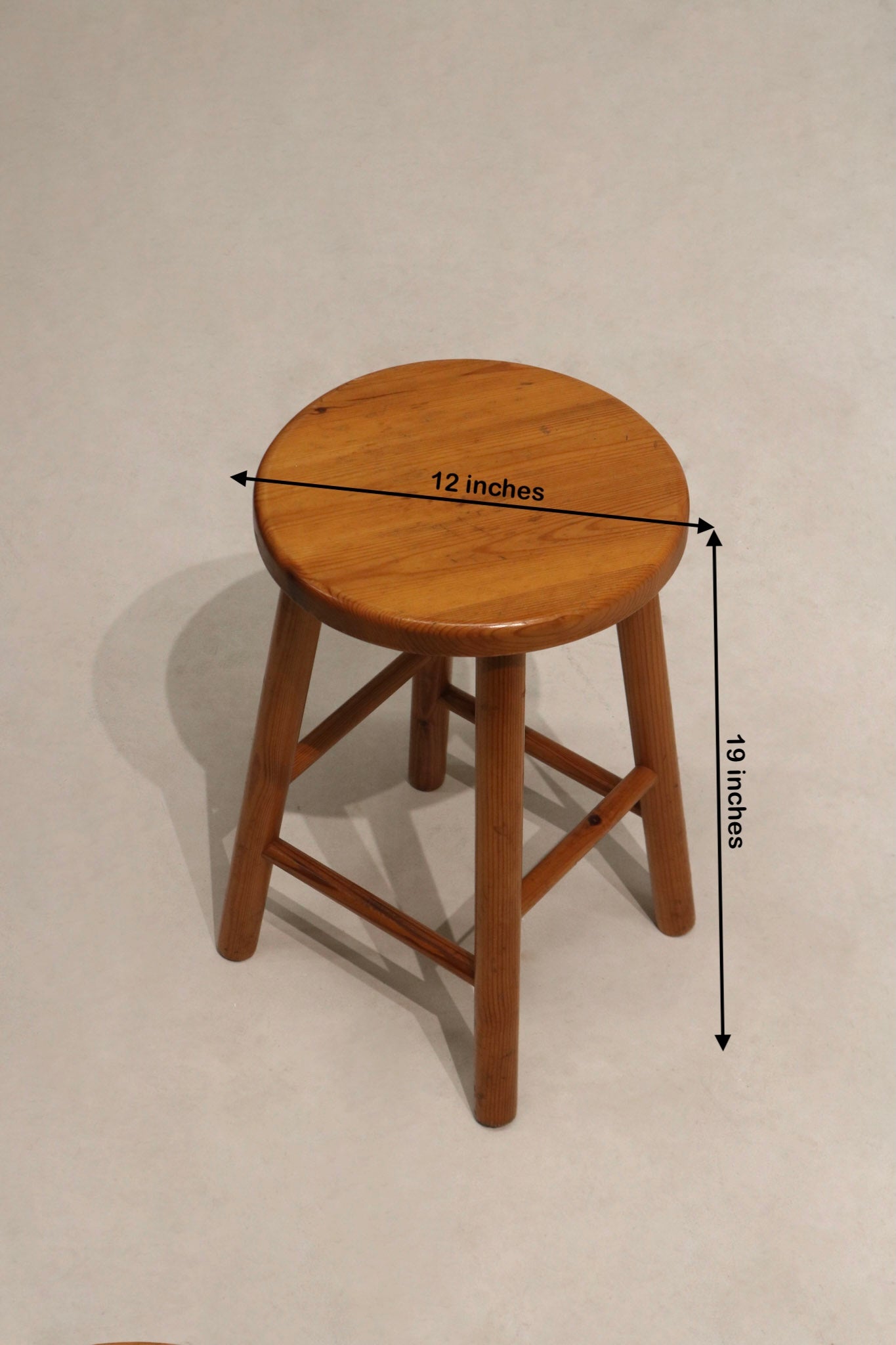 Close-up of Scandinavian wood chair details