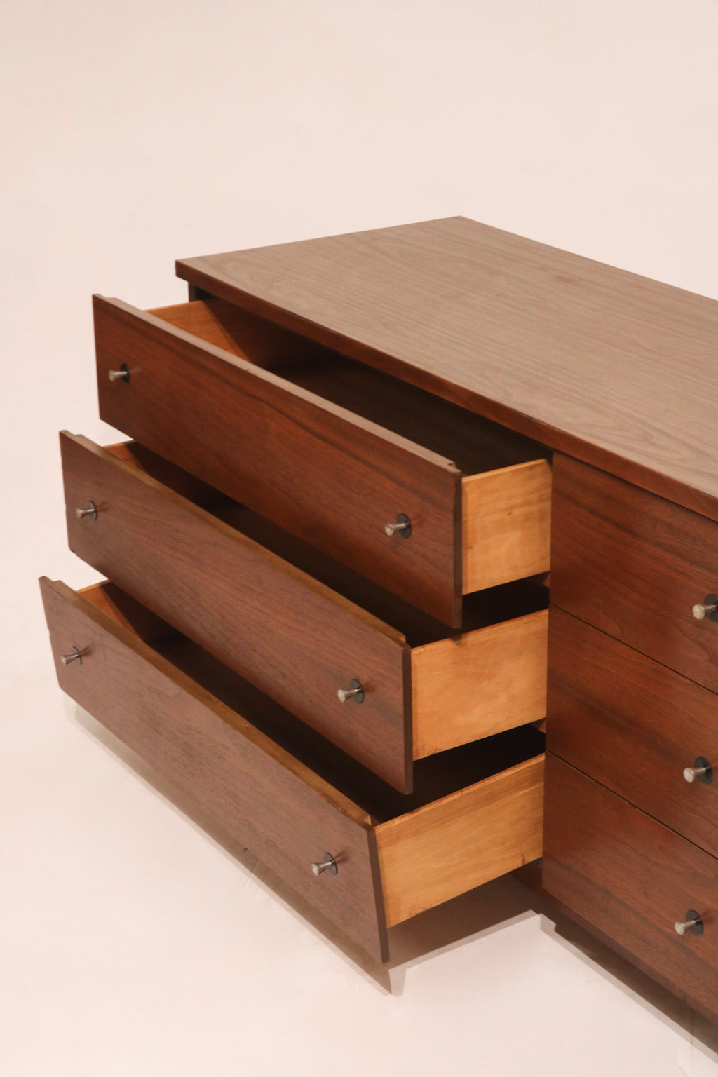 Detailed corner shot highlighting cabinet joinery and vintage craftsmanship details