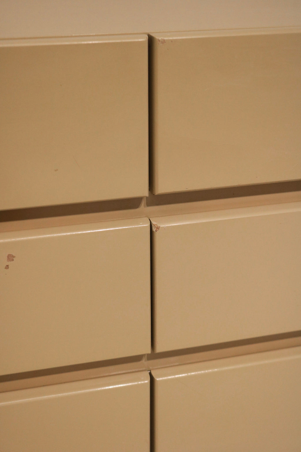 Interior of a drawer showing solid wood structure, well-maintained and functional