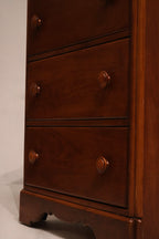 Shot of dresser in natural light to emphasize maple wood tone and surface texture