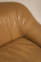 Underside view of vintage couch revealing support and build quality