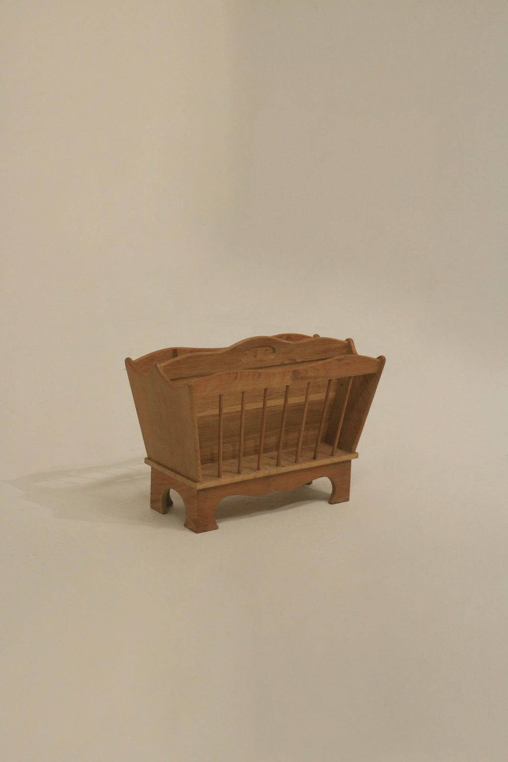 Vintage Scandinavian oak rack