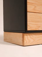 Bottom view showing dresser’s craftsmanship and solid Scandinavian construction