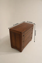 Close-up of scratches on walnut wood surface
