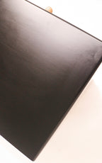 Zoom-in on top surface with subtle wood grain patterns and smooth finish