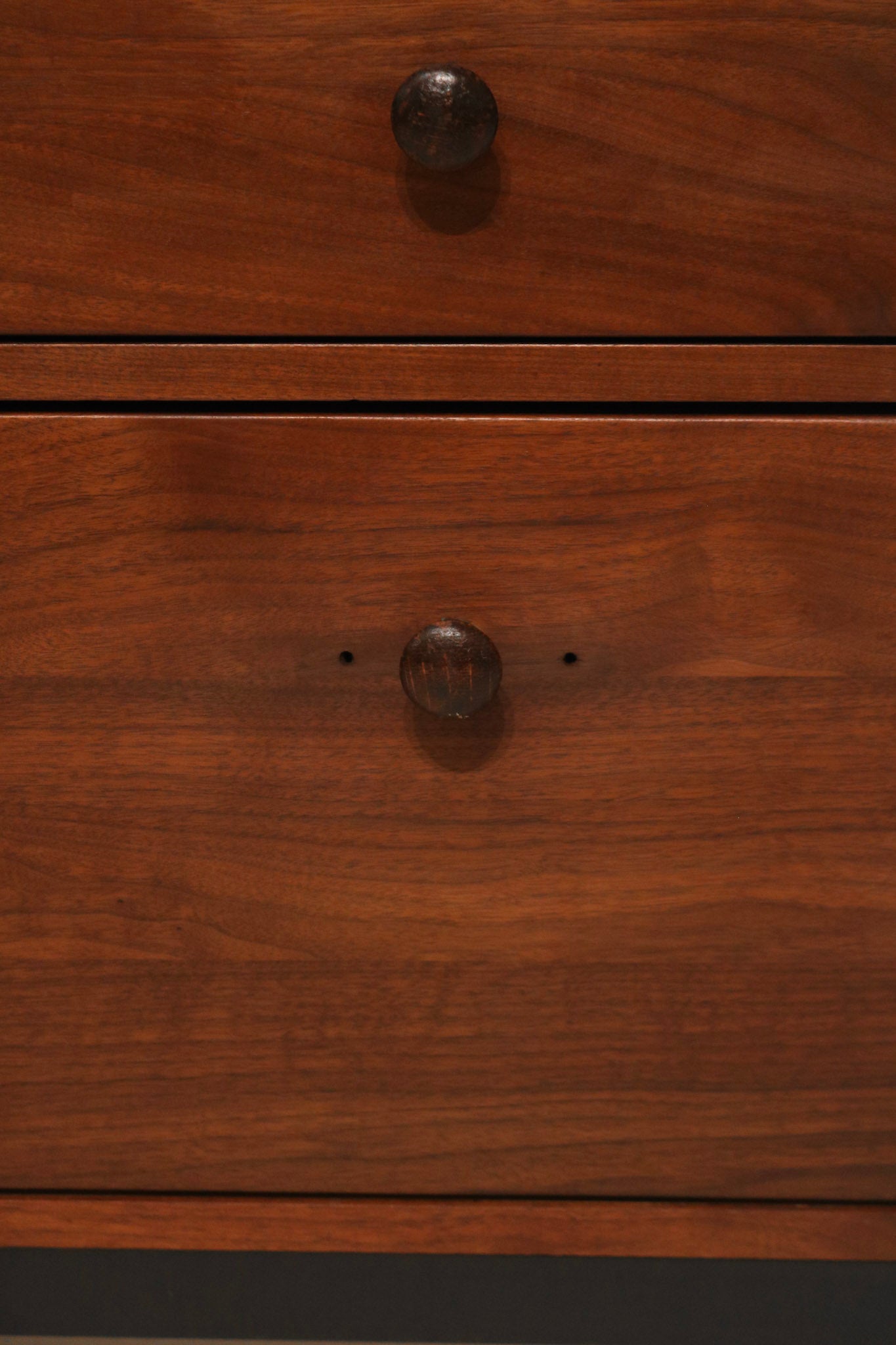 Interior of cabinet showing compartment space and functional design