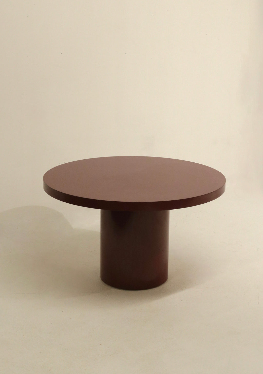 Vintage high-density particleboard table with lacquer finish