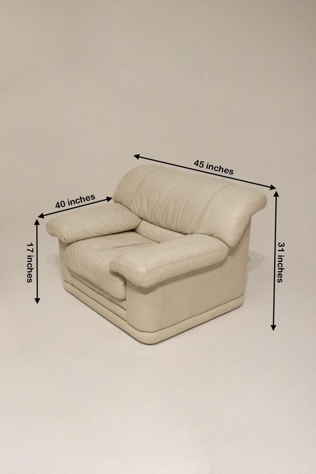 Heavy-duty leather chair for home decor