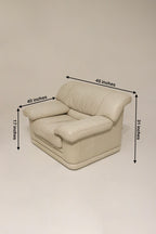 Heavy-duty leather chair for home decor