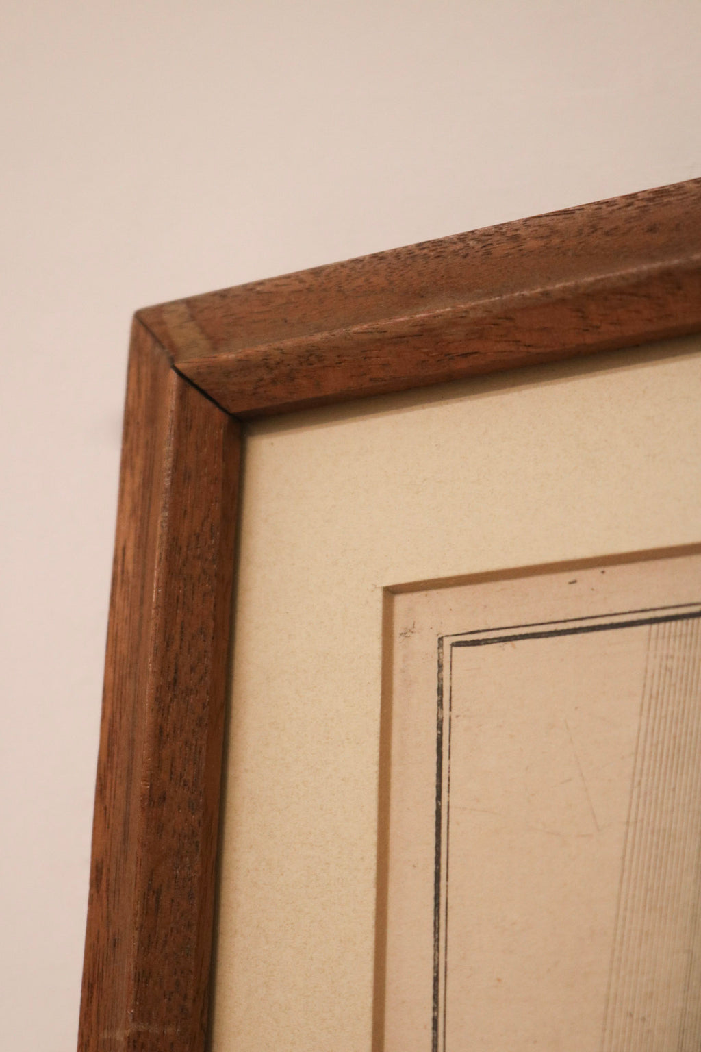 Side angle displaying both frames' depth and aged wood material