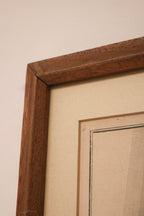 Side angle displaying both frames' depth and aged wood material