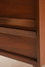 Back view highlighting solid wood panel and structural integrity of the piece