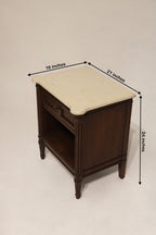 Wooden base console table with drawers