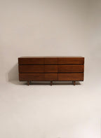 Vintage walnut dresser by American of Martinville