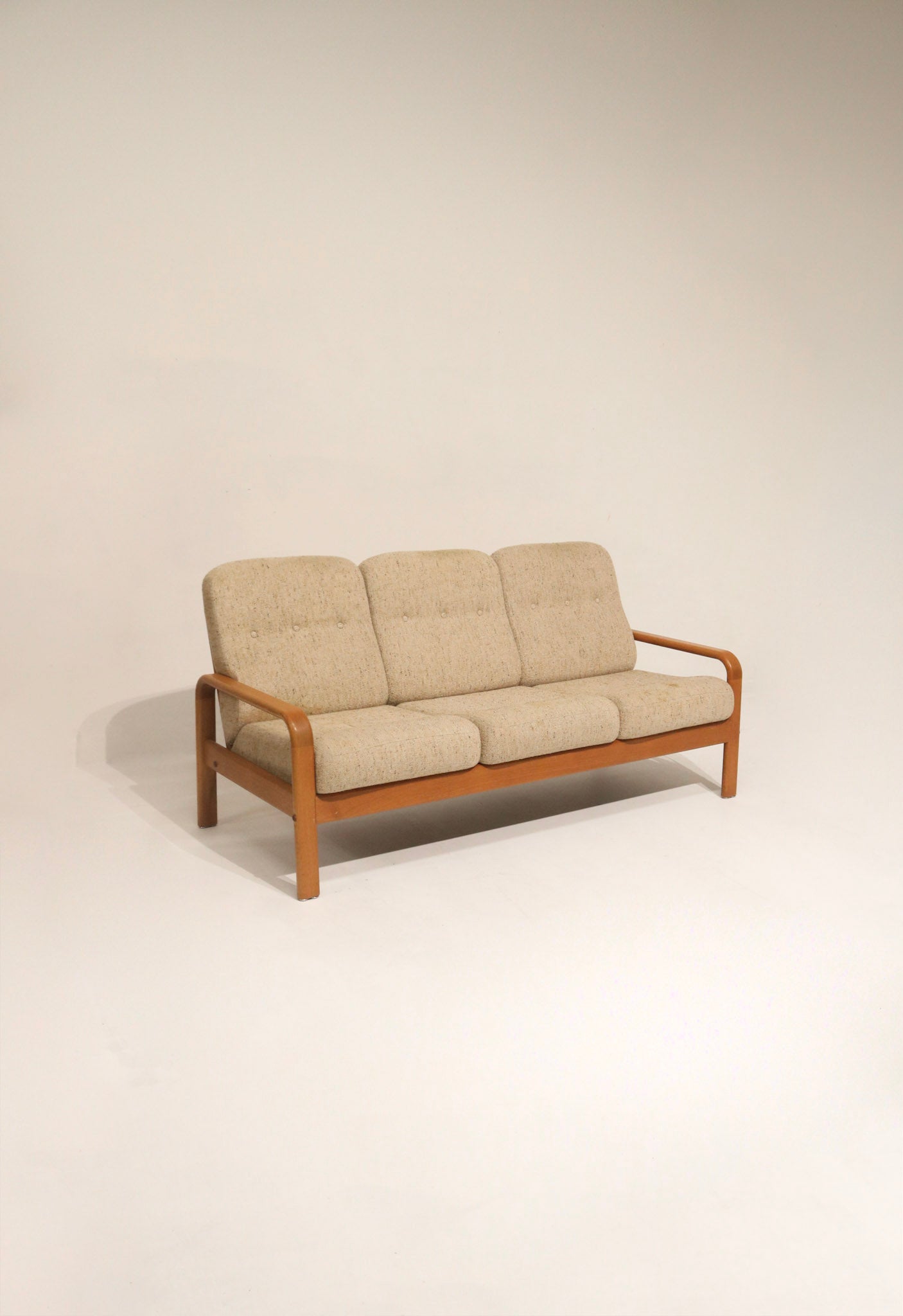 Vintage teak wood chair by Nitex Mobler