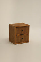 20th century wicker and rattan chest of drawers