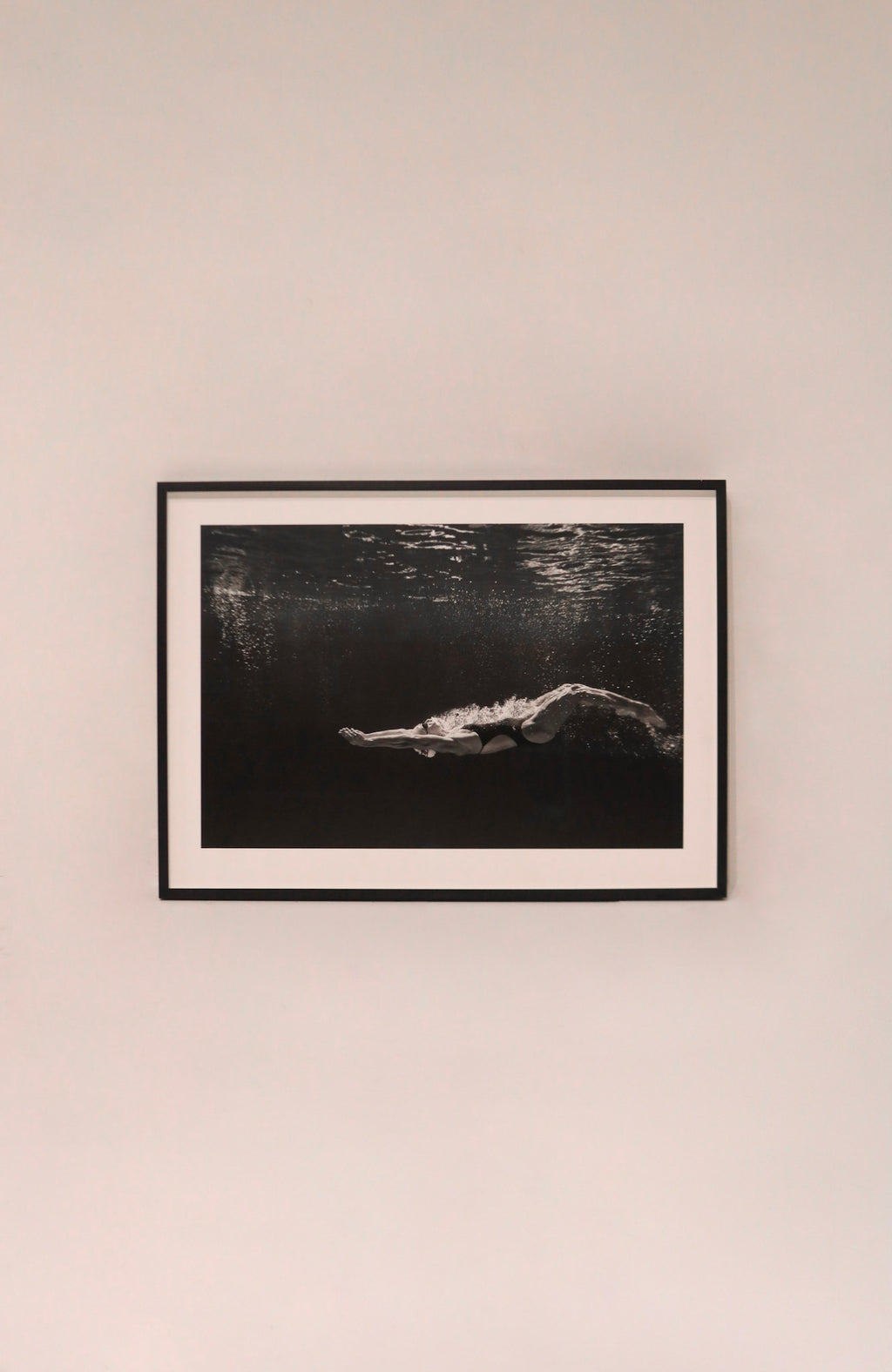 Framed fine art photograph by Martin Schoeller, signed and labeled, black wood frame in full view