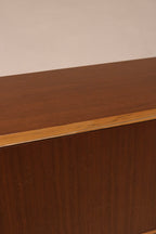 Zoom on drawer joinery system with visible dovetail craftsmanship