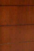 Detail of drawer front panel wood veneer pattern and finish