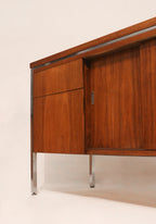 Interior view of drawers showing storage organization and depth