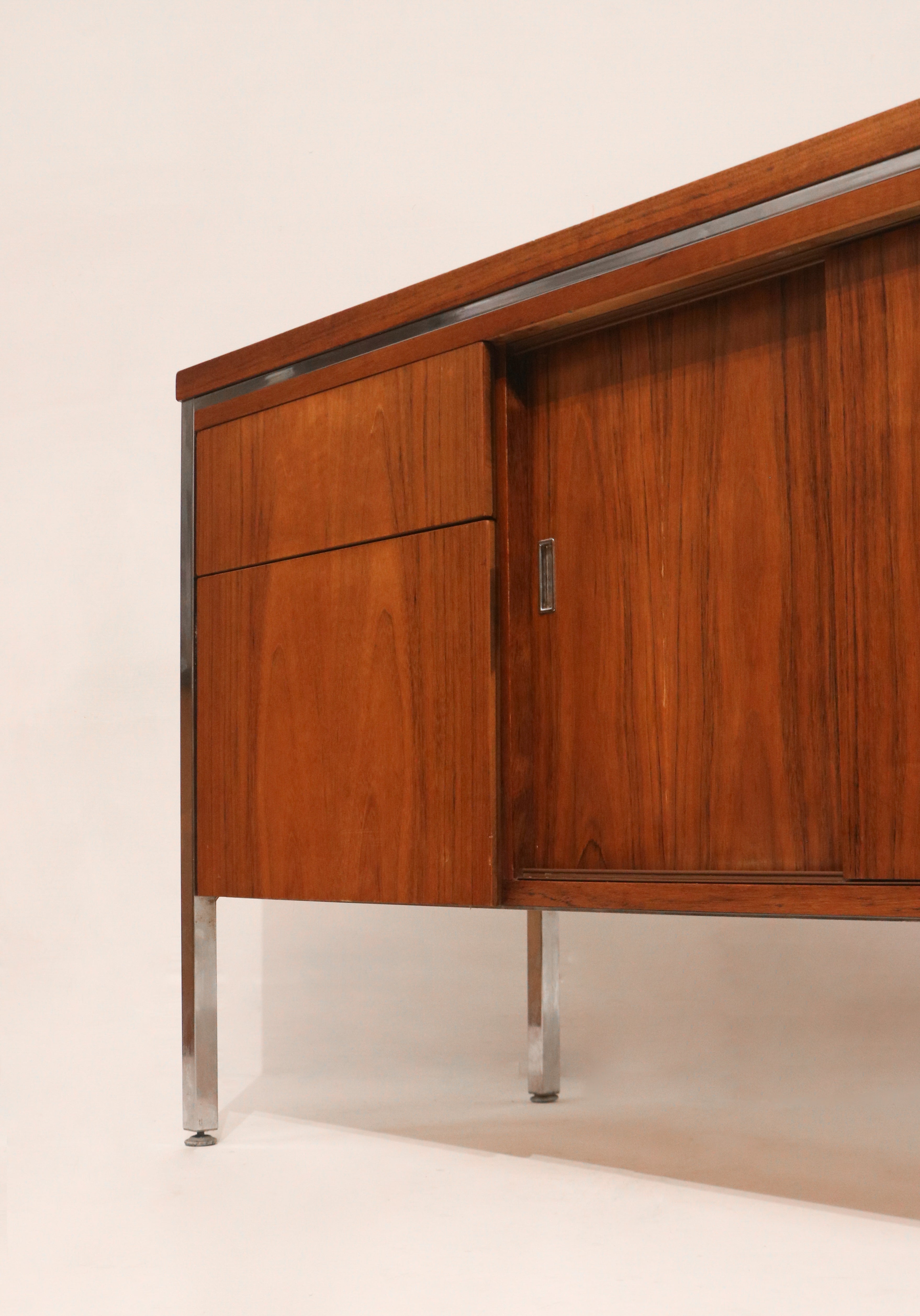 Interior view of drawers showing storage organization and depth