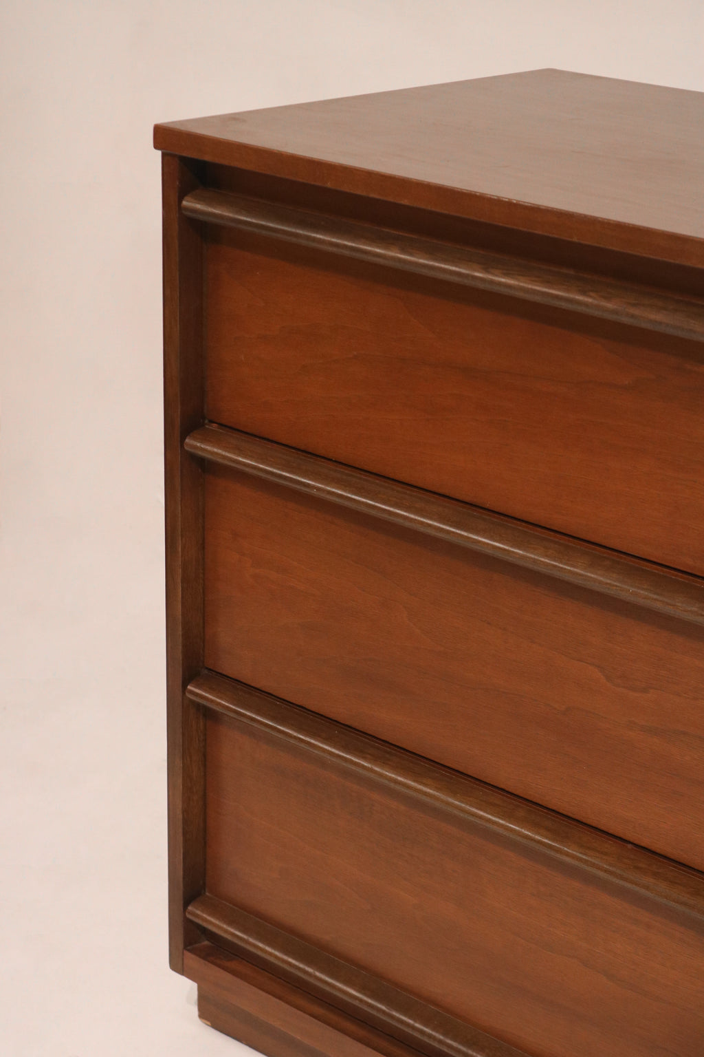 Interior view of drawer showing clean wood condition and space