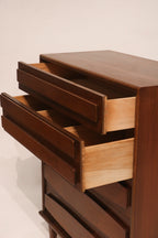 Interior view of lower drawer showing clean wood condition