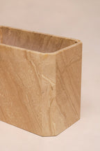 End view showing table width and base proportions