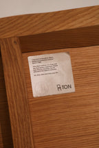 TON authenticity label and care instructions found under the Berta chair