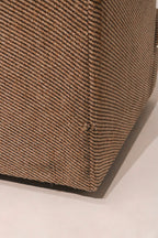 Close-up of fabric seam stitching quality and corner finish