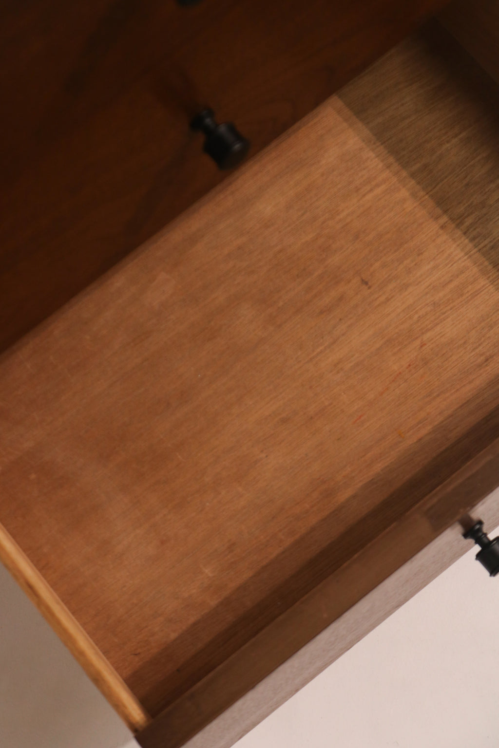 Detail view of stains inside the first drawer (as mentioned in condition)