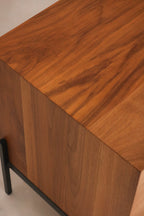 Full interior view with doors and drawers open showing layout