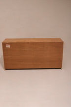 Detail of grid pattern design on drawer fronts adding texture