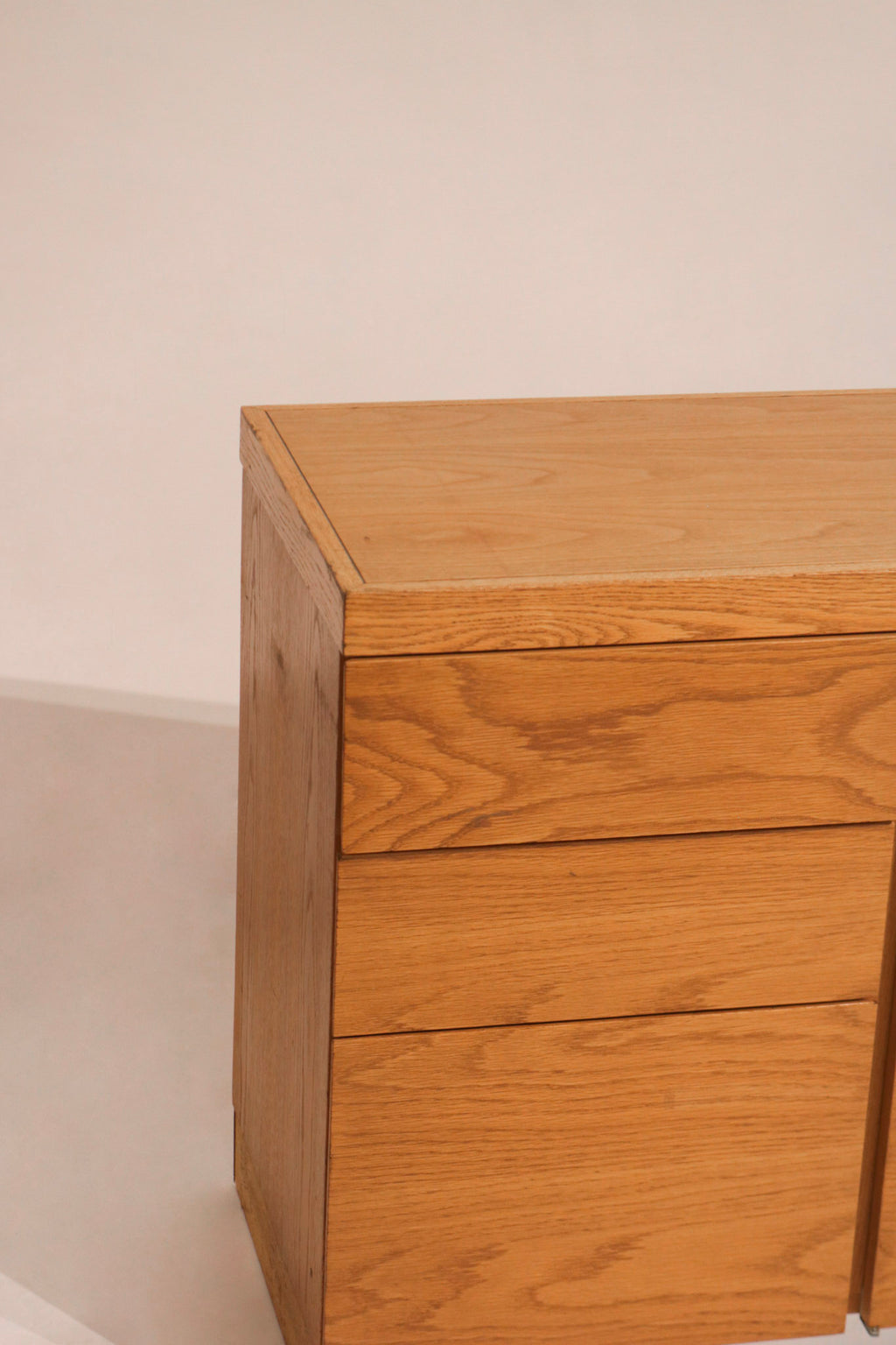 Interior view of the cabinet showing ample storage space