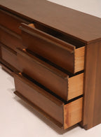 Left side view showing the dresser profile and finish consistency