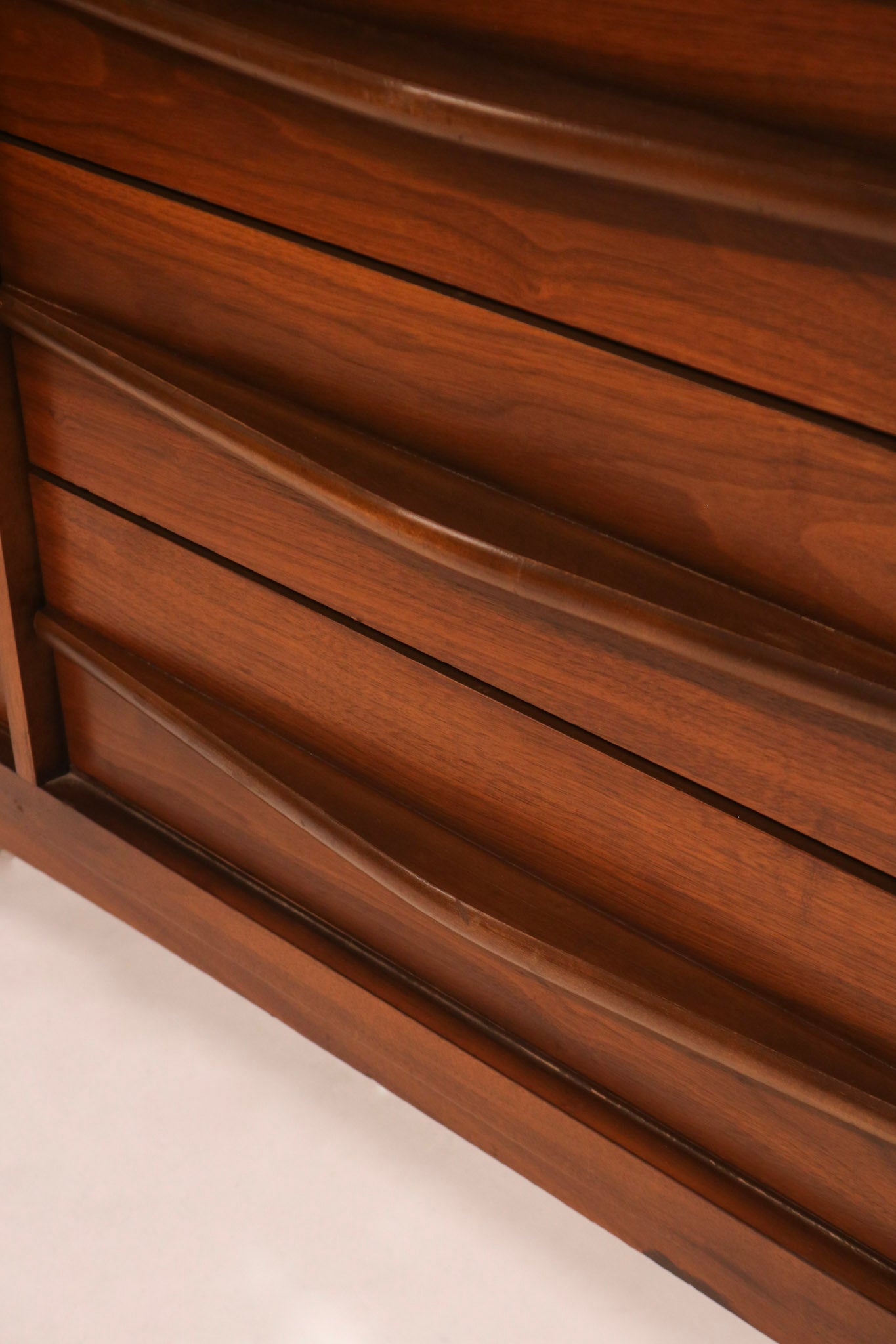 Lower drawers open to full extension demonstrating mechanism and storage