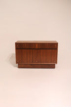 Mid century modern small Kroehler MCM walnut credenza 49 inches custom base