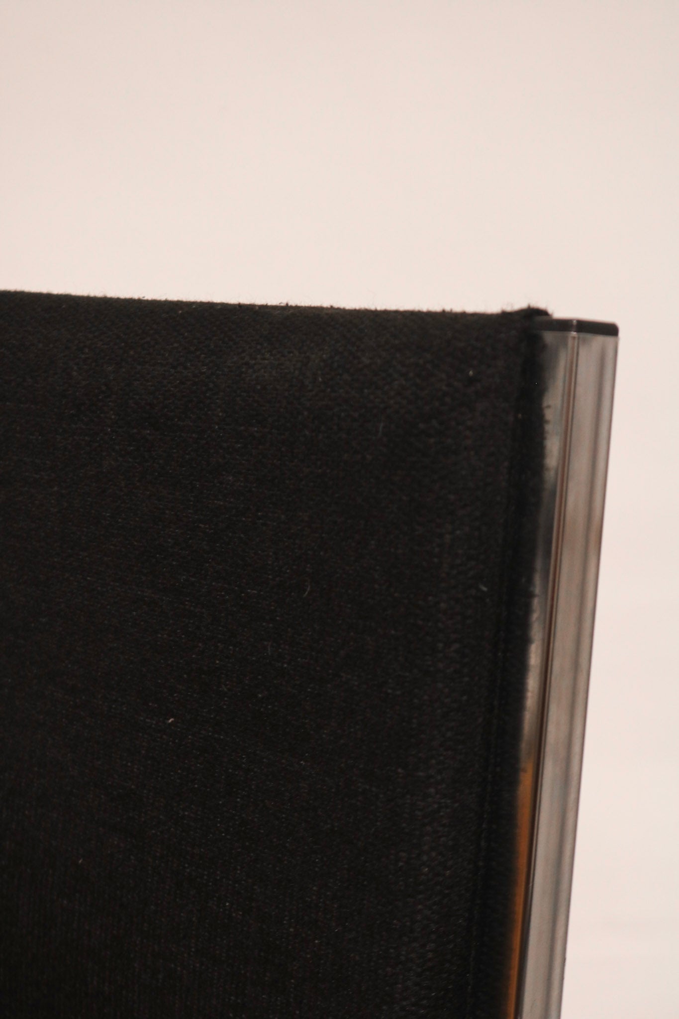 Manufacturer label with model/details vintage stackable chrome chair circa 1998