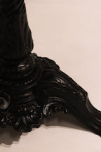 Profile view of the solid marble slab thickness and edge finish