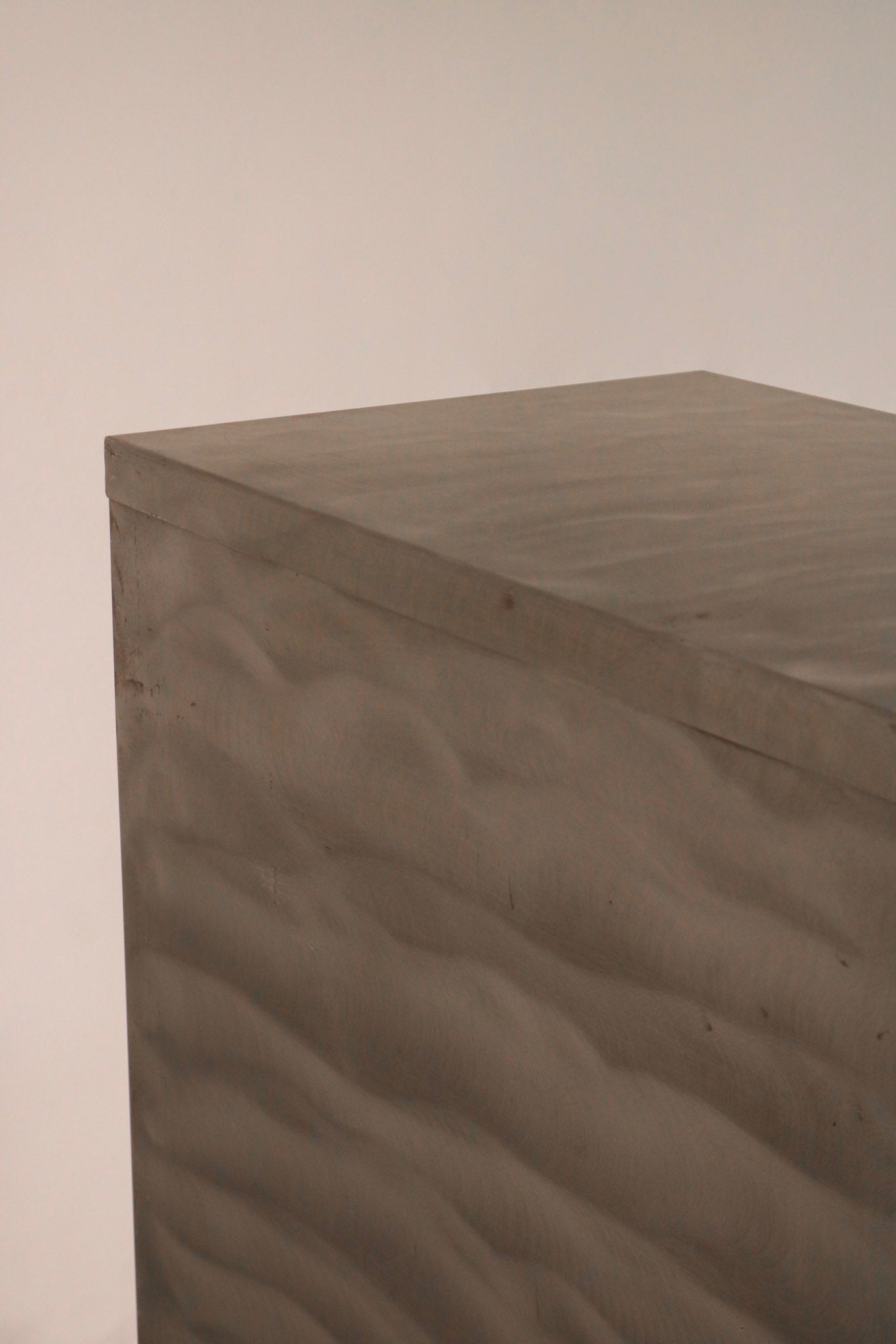 Full back panel view of industrial metal cabinet showing sturdy construction